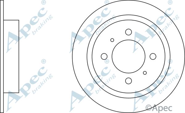 APEC BRAKING Тормозной диск DSK246